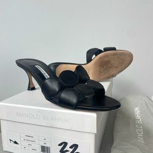 Manolo Blahnik Haribalmu 50 Leather Sandal
